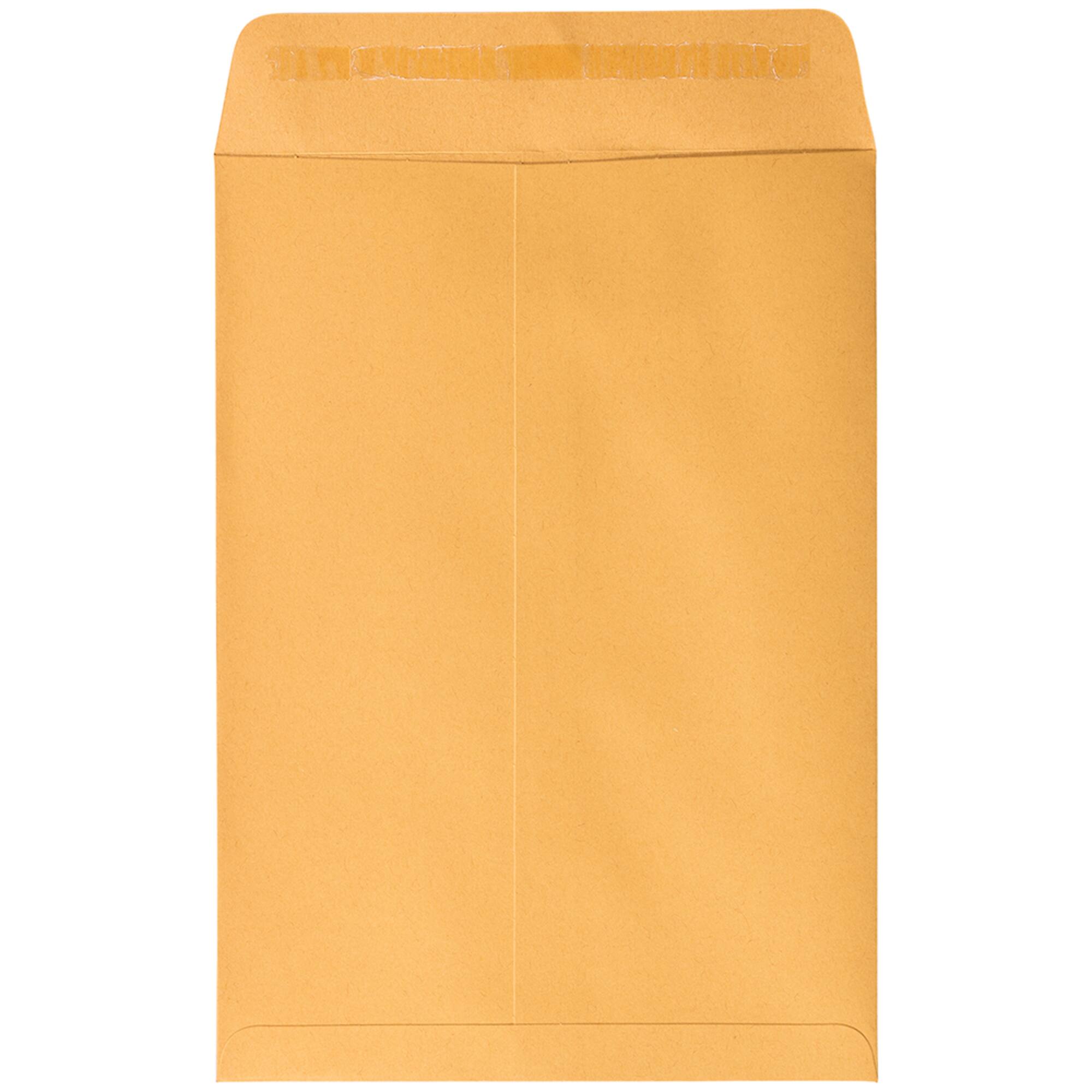 JAM Paper 7.5" x 10.5" Brown Kraft Manila Open End Catalog Envelopes